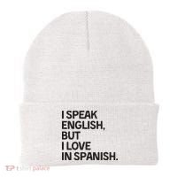 I Speak English But I Love In Spanish Beanie thumb 0