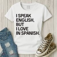 I Speak English But I Love In Spanish Women's T-Shirt thumb 3