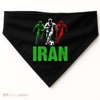 Iran Soccer Enthusiast Football Player USA-Made Doggie Bandana thumb 0