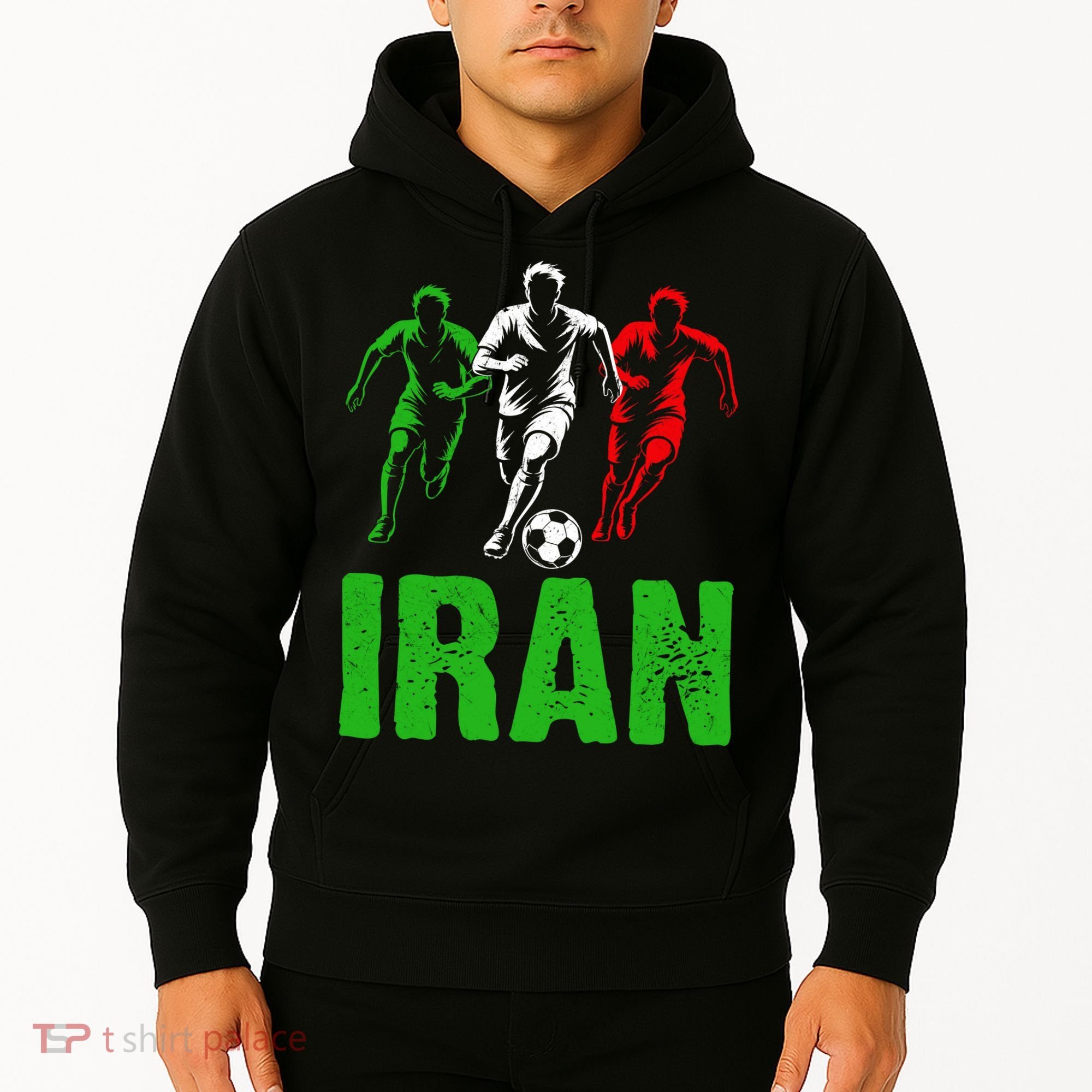 Iran Soccer Enthusiast Football Player Hoodie