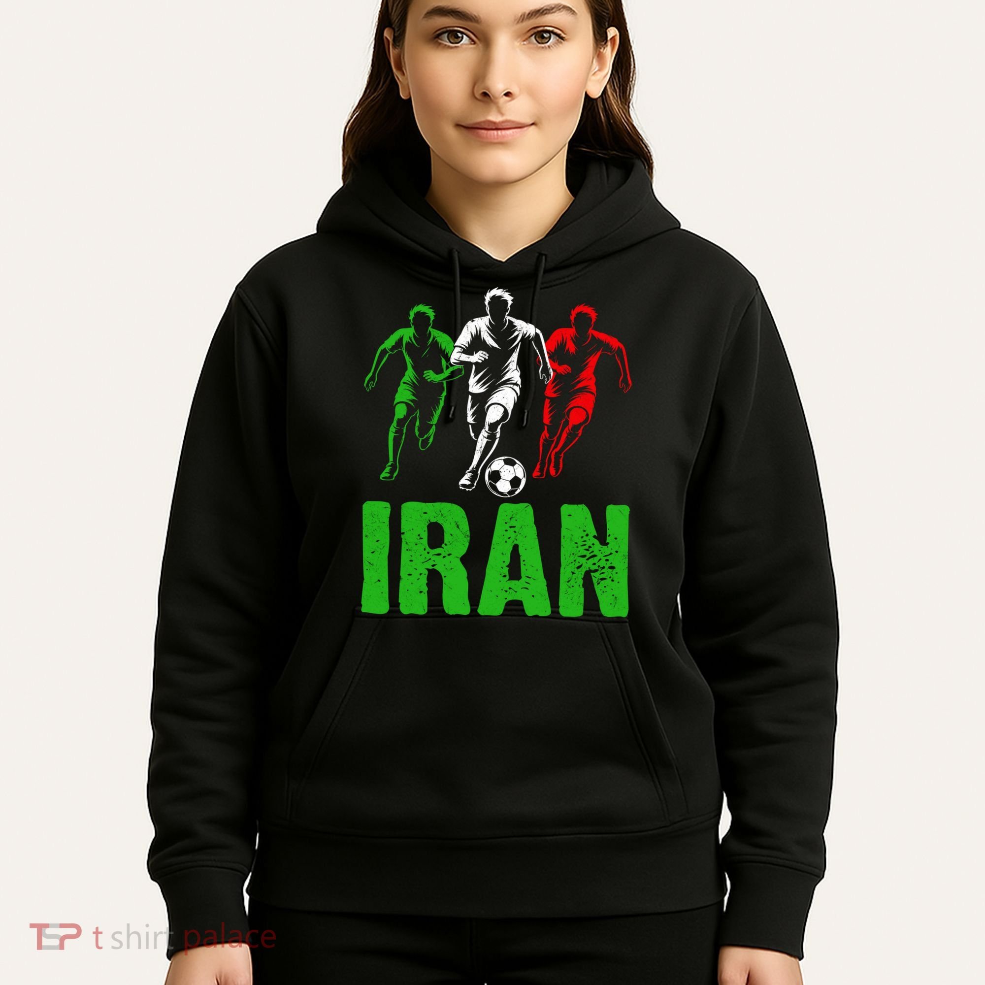 Iran Soccer Enthusiast Football Player Hoodie