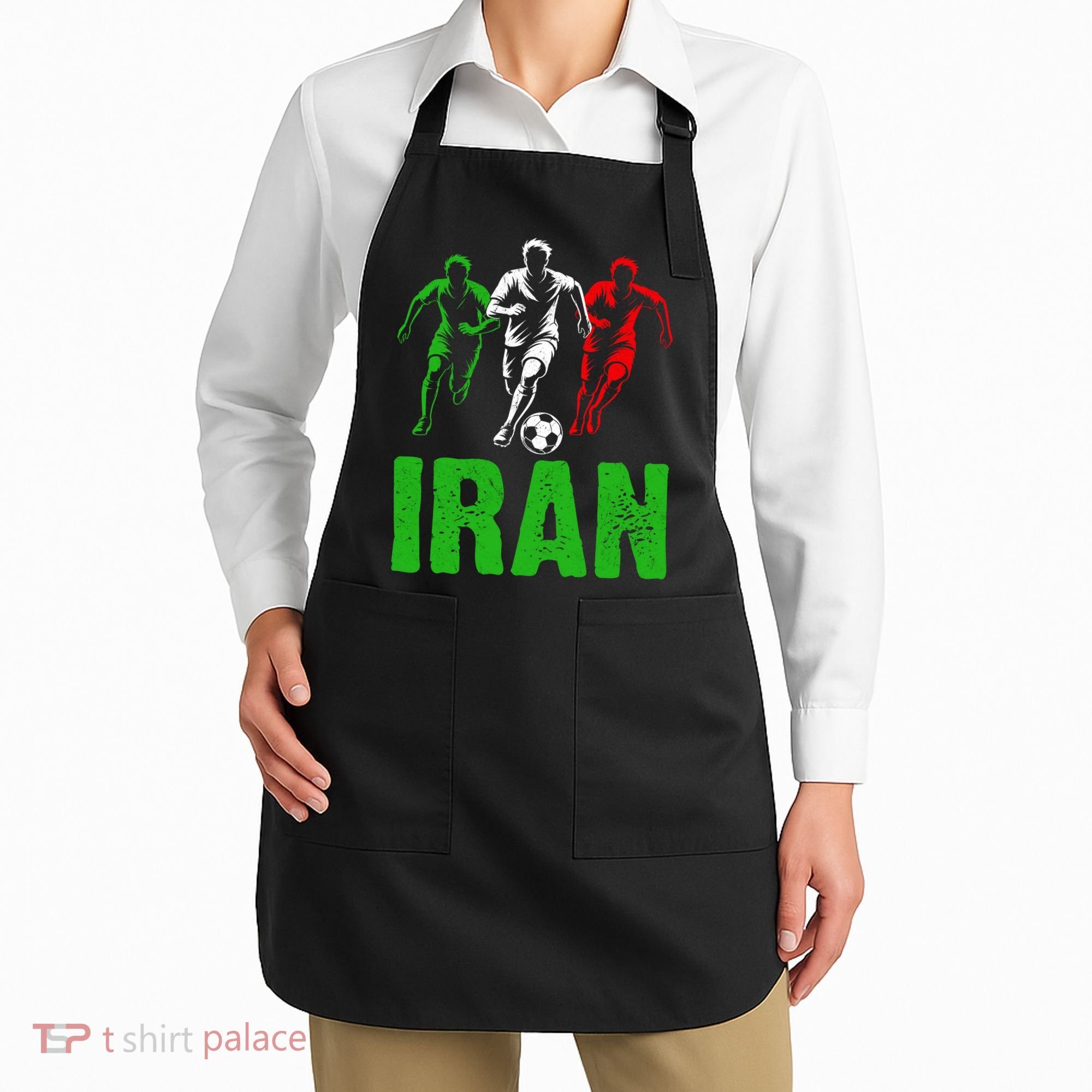 Iran Soccer Enthusiast Football Player Apron