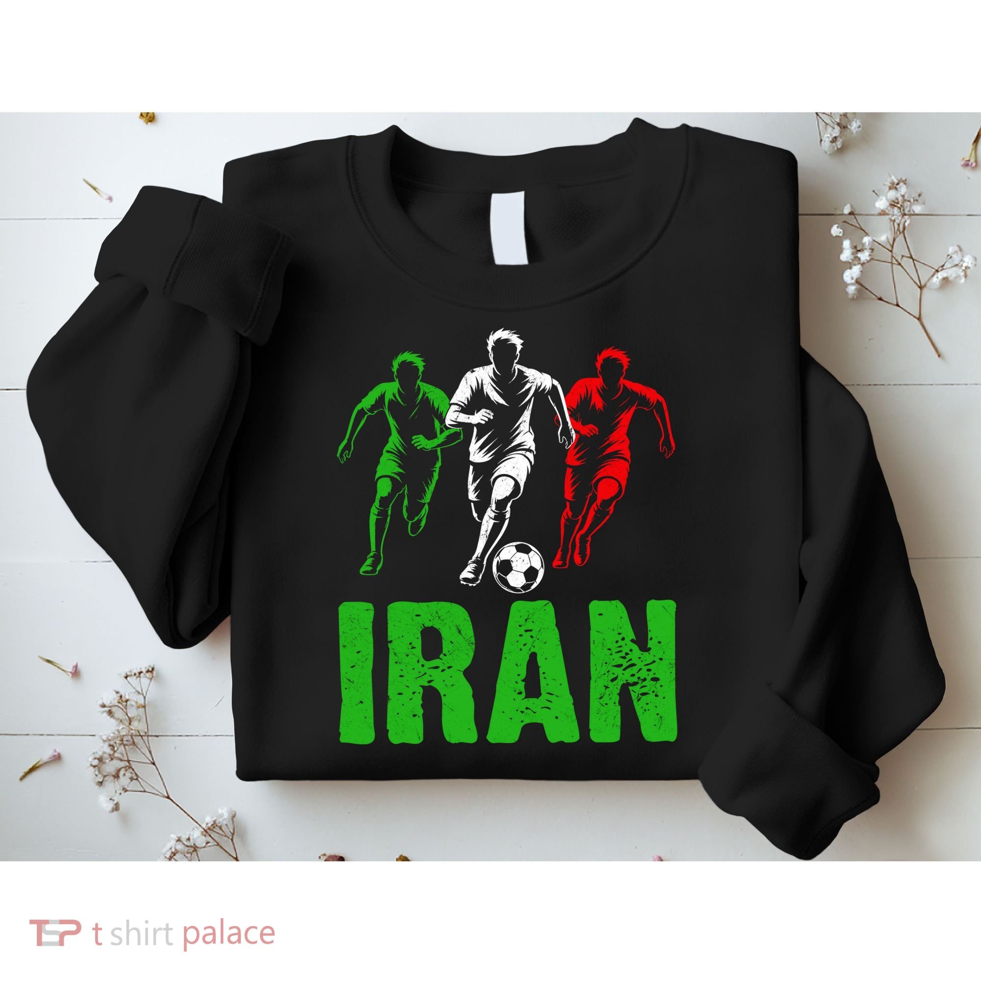 Iran Soccer Enthusiast Football Player Sweatshirt