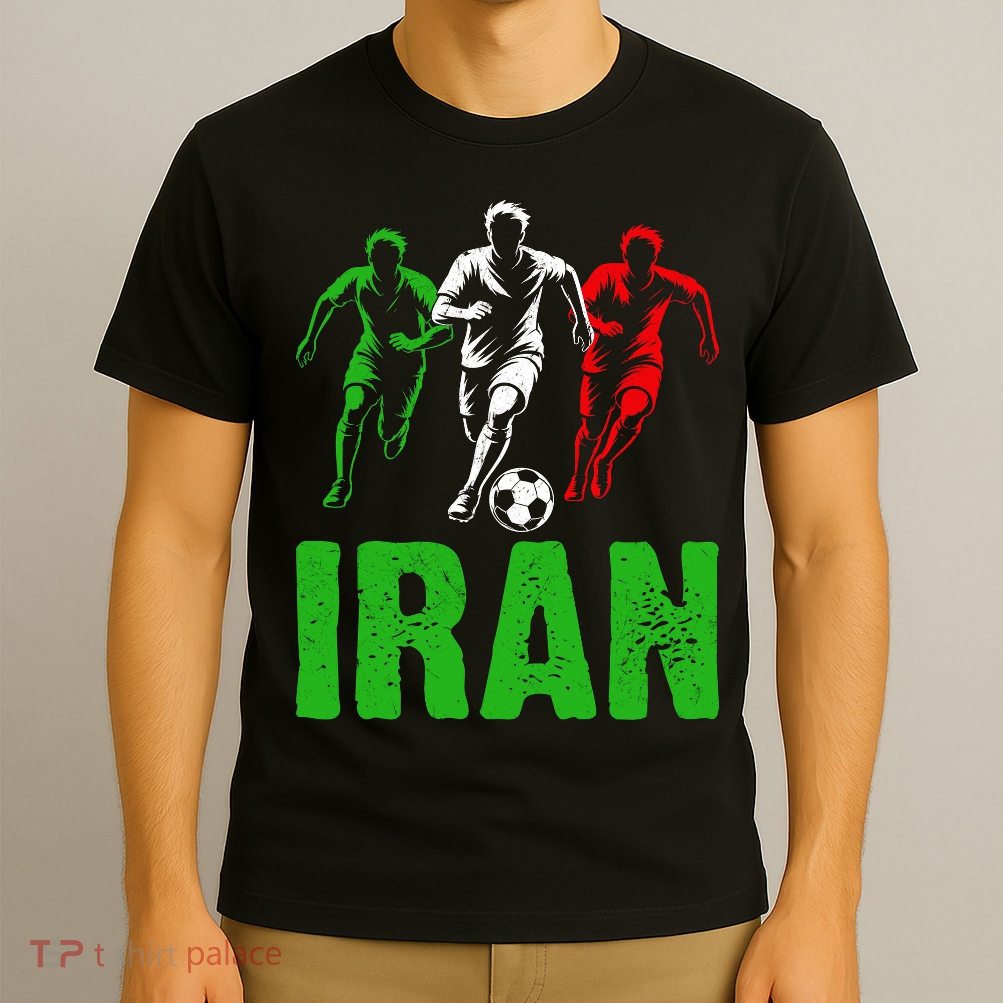 Iran Soccer Enthusiast Football Player T-Shirt
