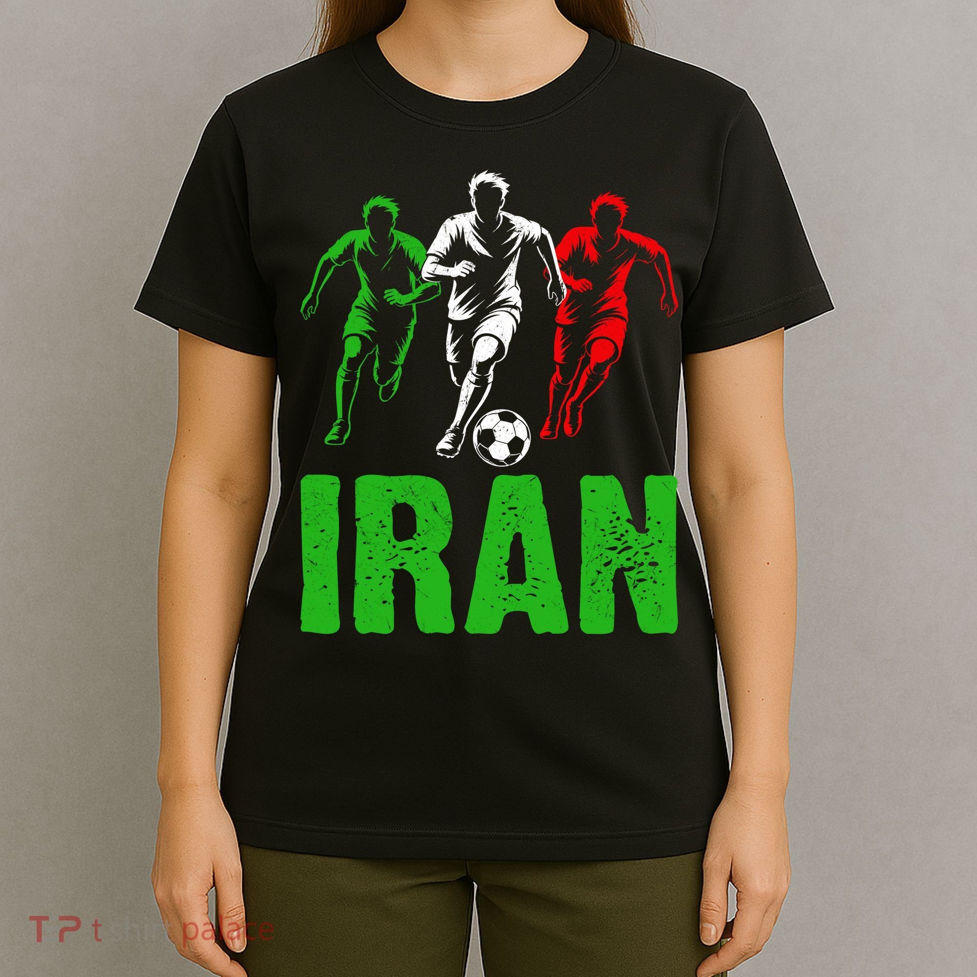 Iran Soccer Enthusiast Football Player T-Shirt