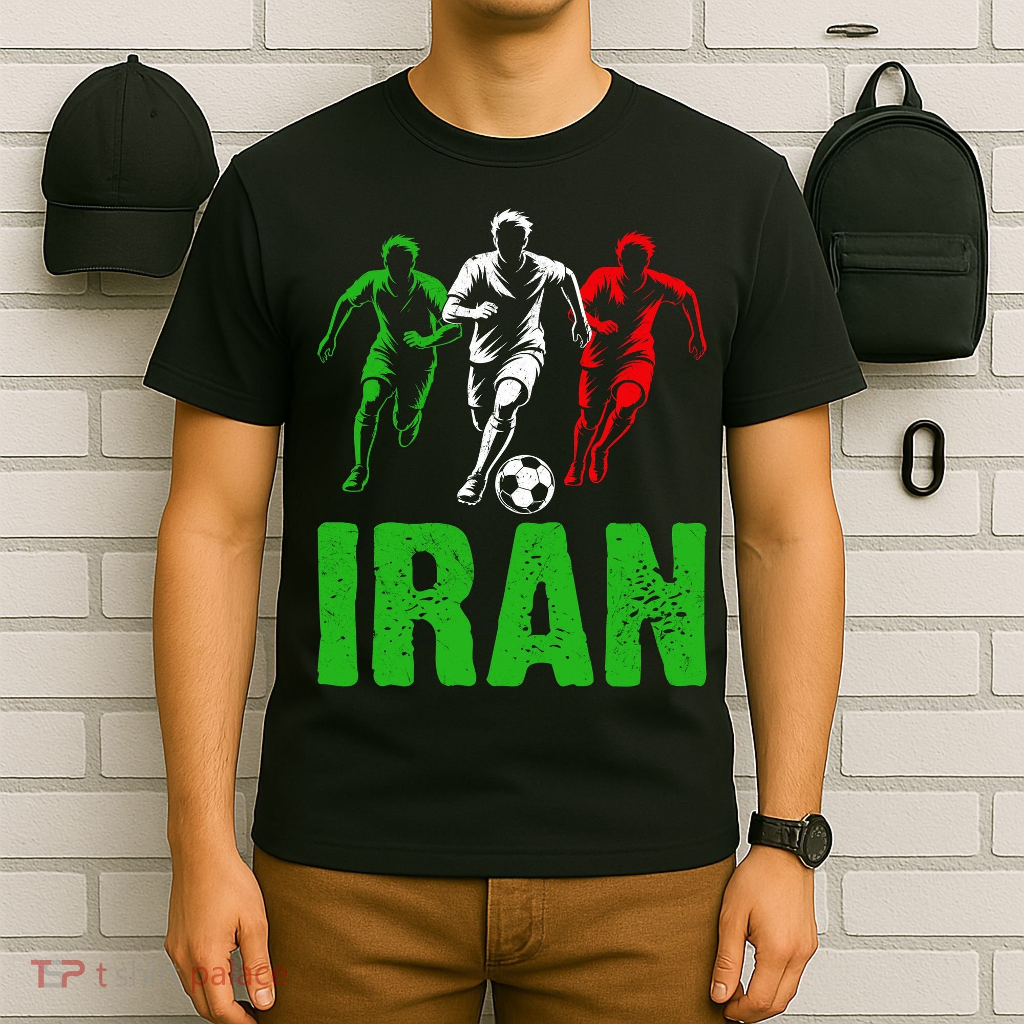 Iran Soccer Enthusiast Football Player T-Shirt