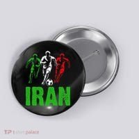 Iran Soccer Enthusiast Football Player Button thumb 0