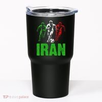 Iran Soccer Enthusiast Football Player Tumbler thumb 0