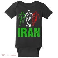 Iran Soccer Enthusiast Football Player Baby Bodysuit thumb 0