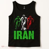 Iran Soccer Enthusiast Football Player Tank Top thumb 2