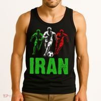 Iran Soccer Enthusiast Football Player Tank Top thumb 3