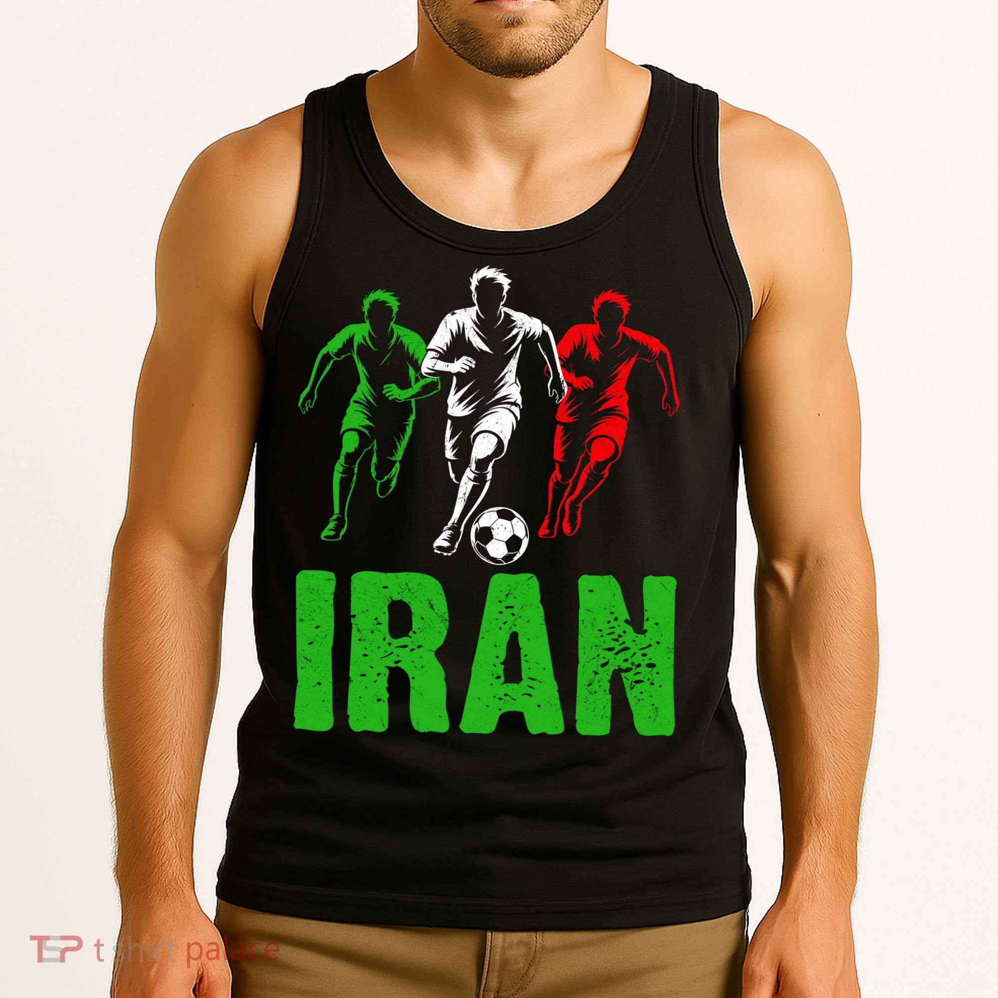 Iran Soccer Enthusiast Football Player Tank Top