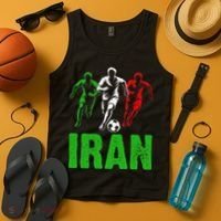 Iran Soccer Enthusiast Football Player Tank Top thumb 4