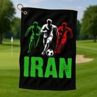 Iran Soccer Enthusiast Football Player Golf Towel thumb 1