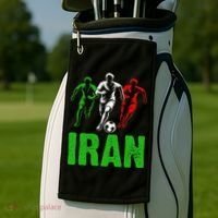 Iran Soccer Enthusiast Football Player Golf Towel thumb 2