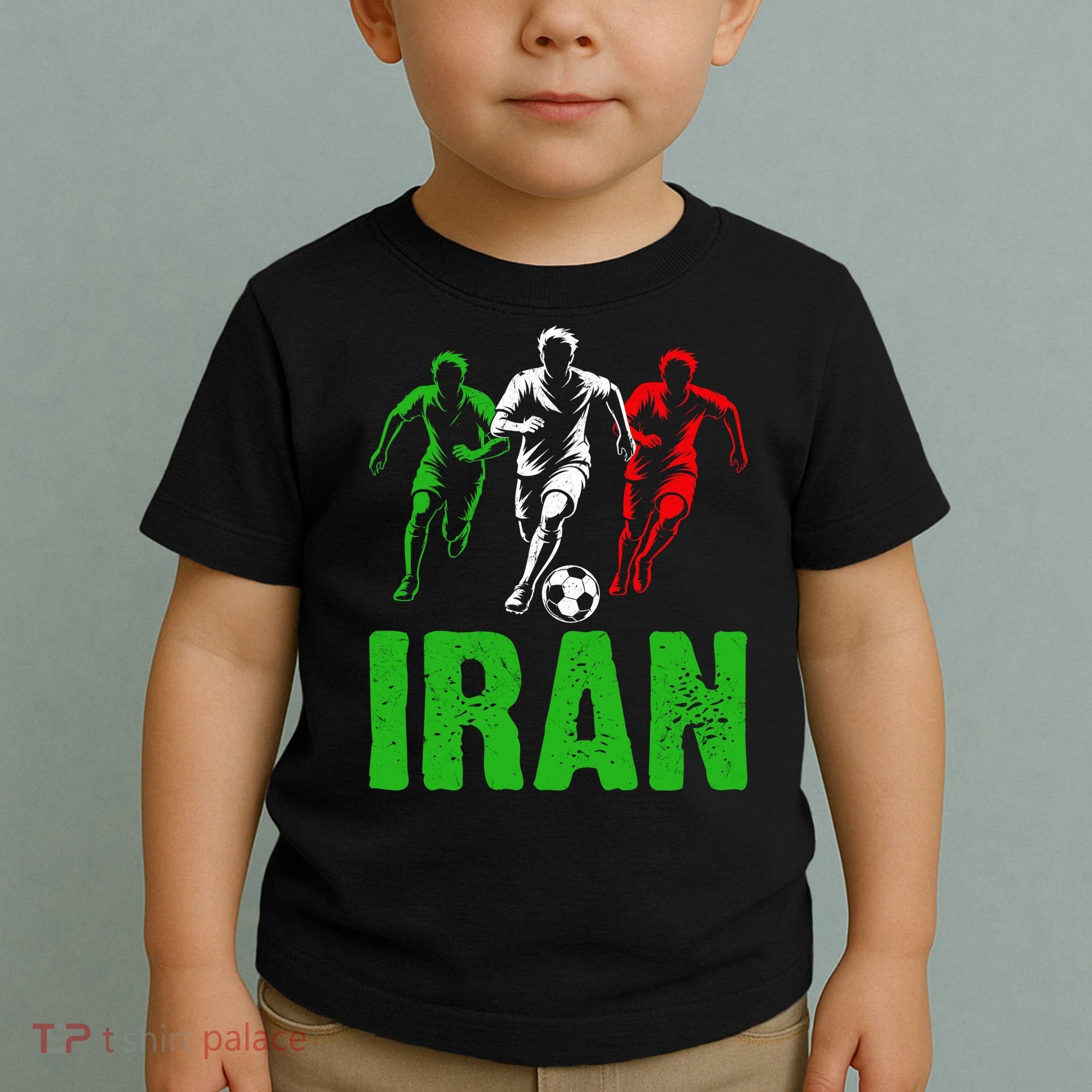 Iran Soccer Enthusiast Football Player Toddler T-Shirt