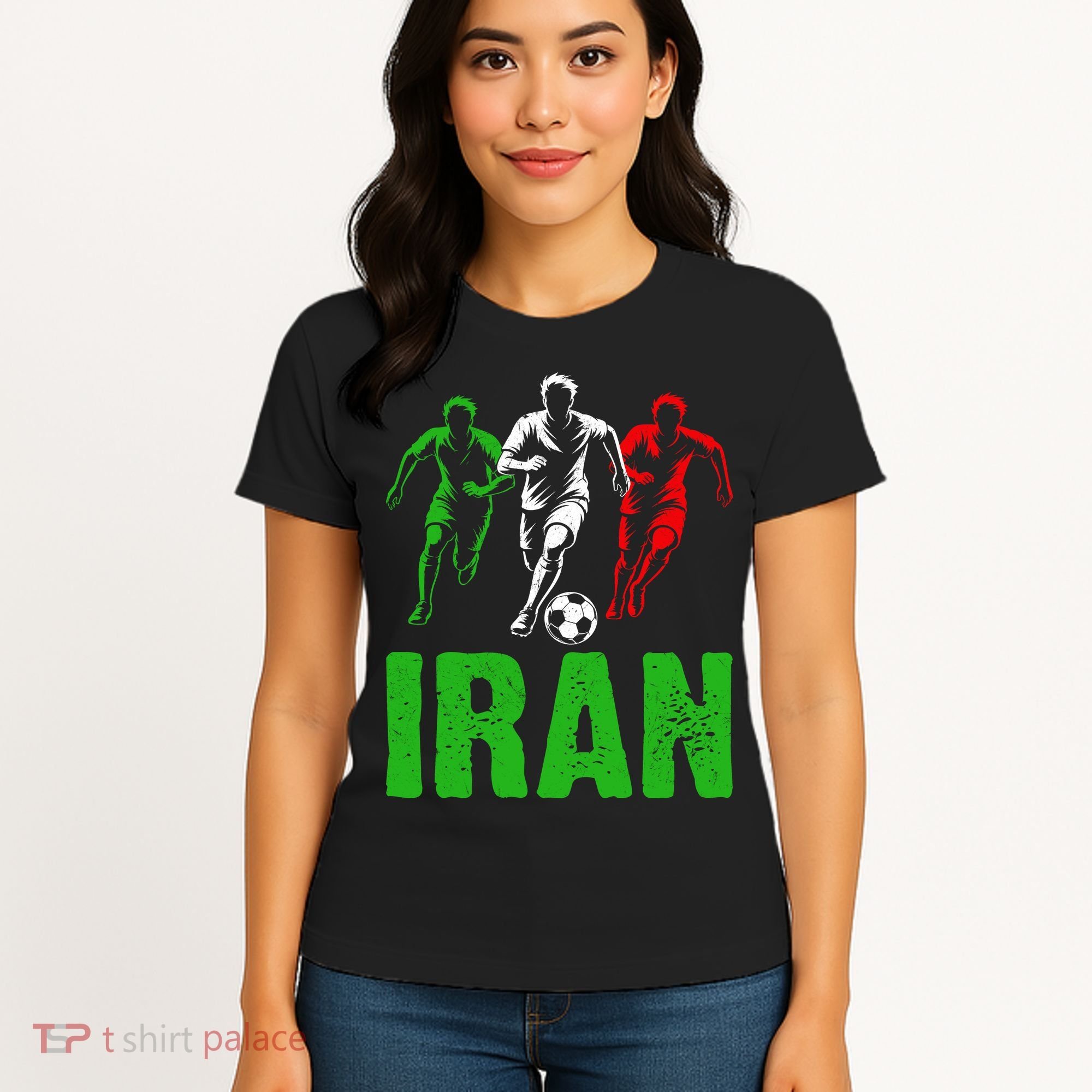 Iran Soccer Enthusiast Football Player Women's T-Shirt