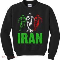 Iran Soccer Enthusiast Football Player Kids Sweatshirt thumb 0