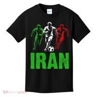 Iran Soccer Enthusiast Football Player Kids T-Shirt thumb 0