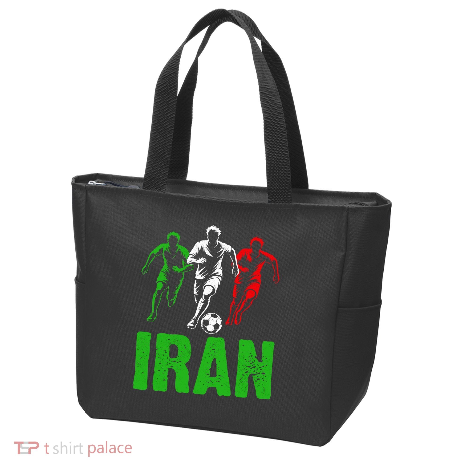Iran Soccer Enthusiast Football Player Tote Bag
