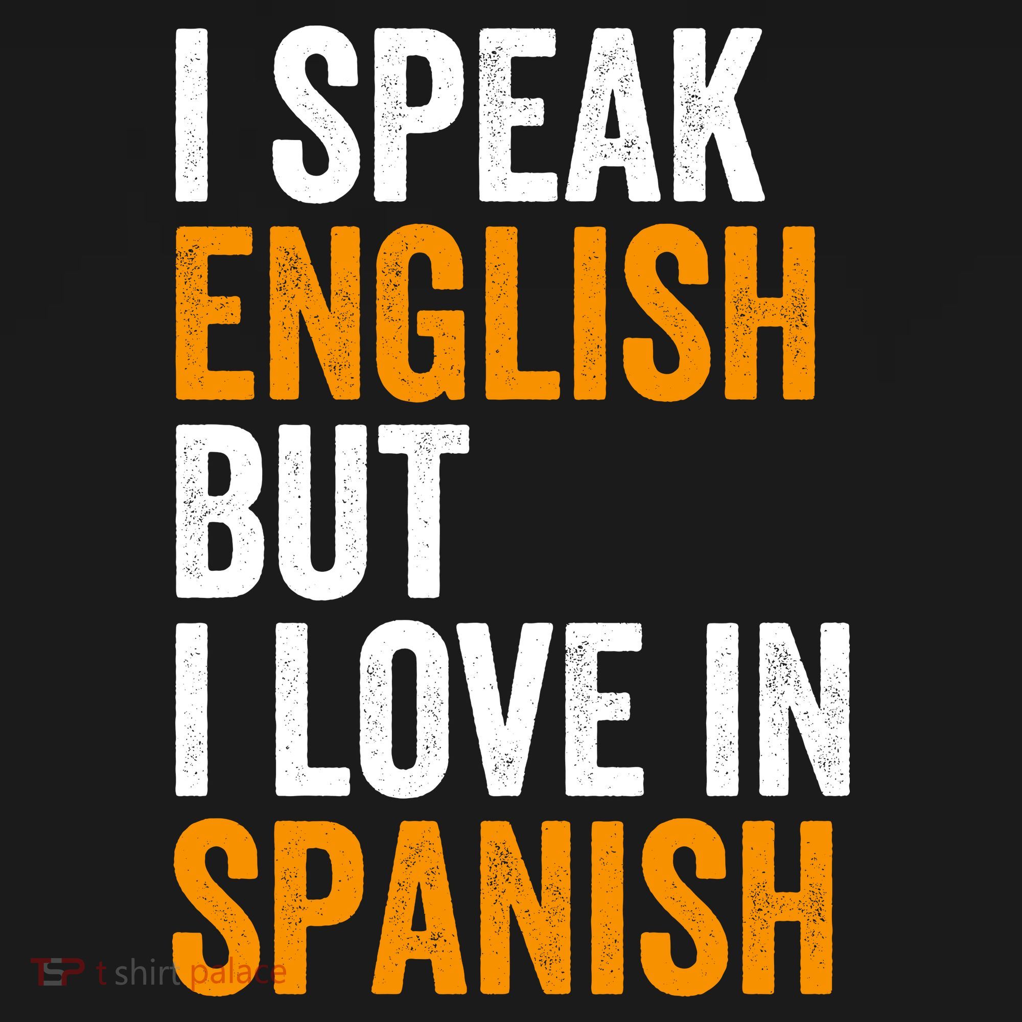 I Speak English But I Love In Spanish Apron