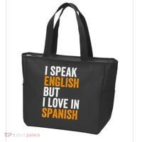 I Speak English But I Love In Spanish Tote Bag thumb 3