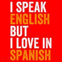 I Speak English But I Love In Spanish Santa Hat thumb 1