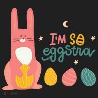 I'm So Eggstra Funny Extra Easter Holiday Women's Sweatshirt thumb 2