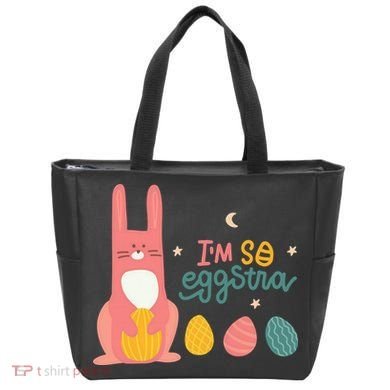 I'm So Eggstra Funny Extra Easter Holiday Tote Bag