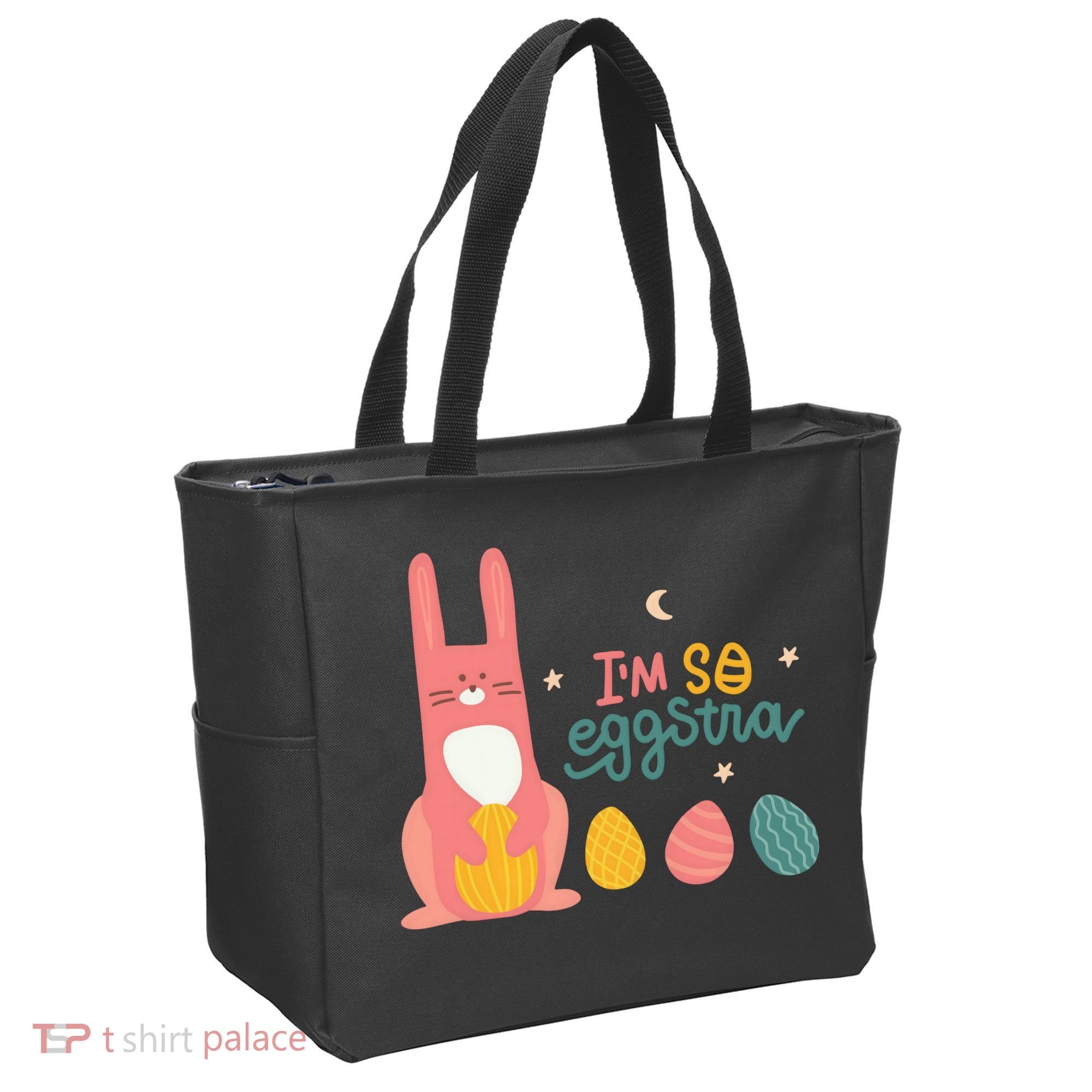 I'm So Eggstra Funny Extra Easter Holiday Tote Bag