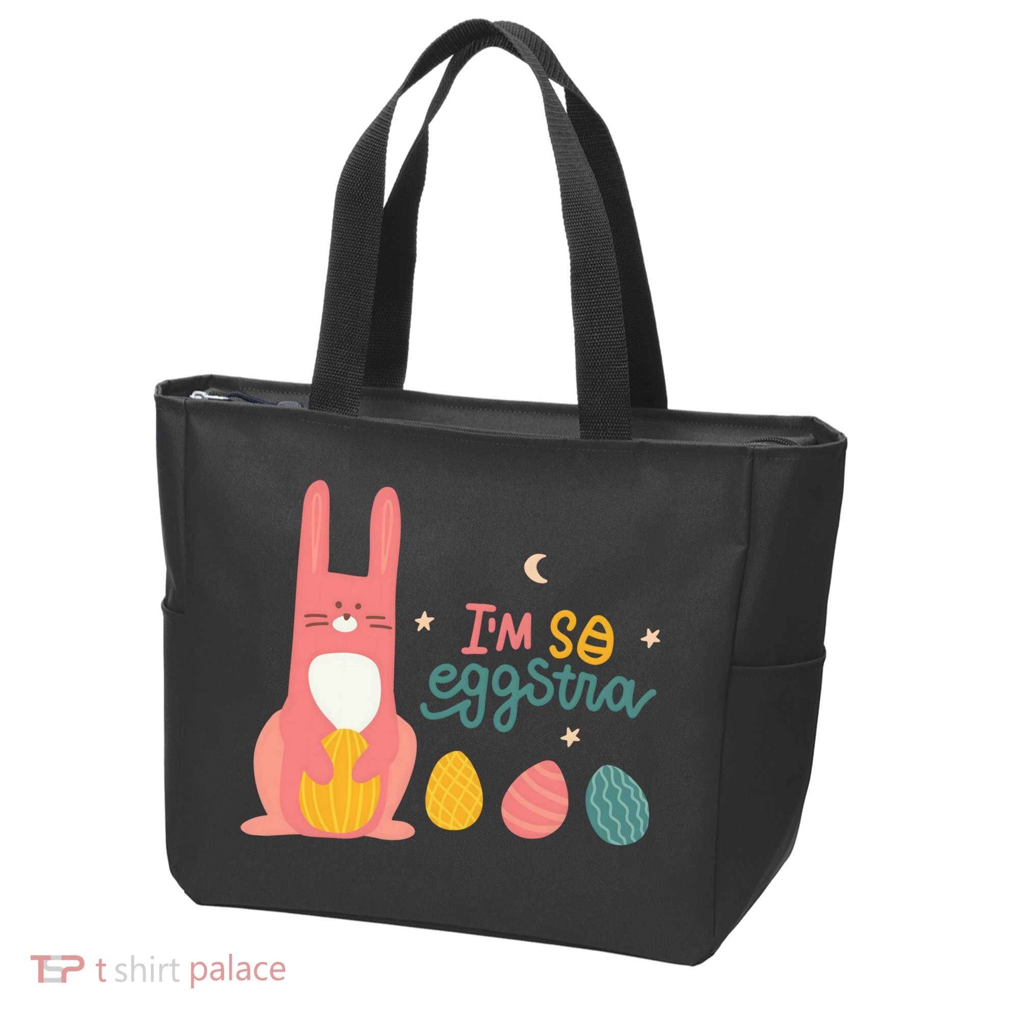 I'm So Eggstra Funny Extra Easter Holiday Tote Bag