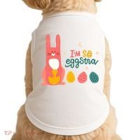 I'm So Eggstra Funny Extra Easter Holiday Doggie Tank thumb 0