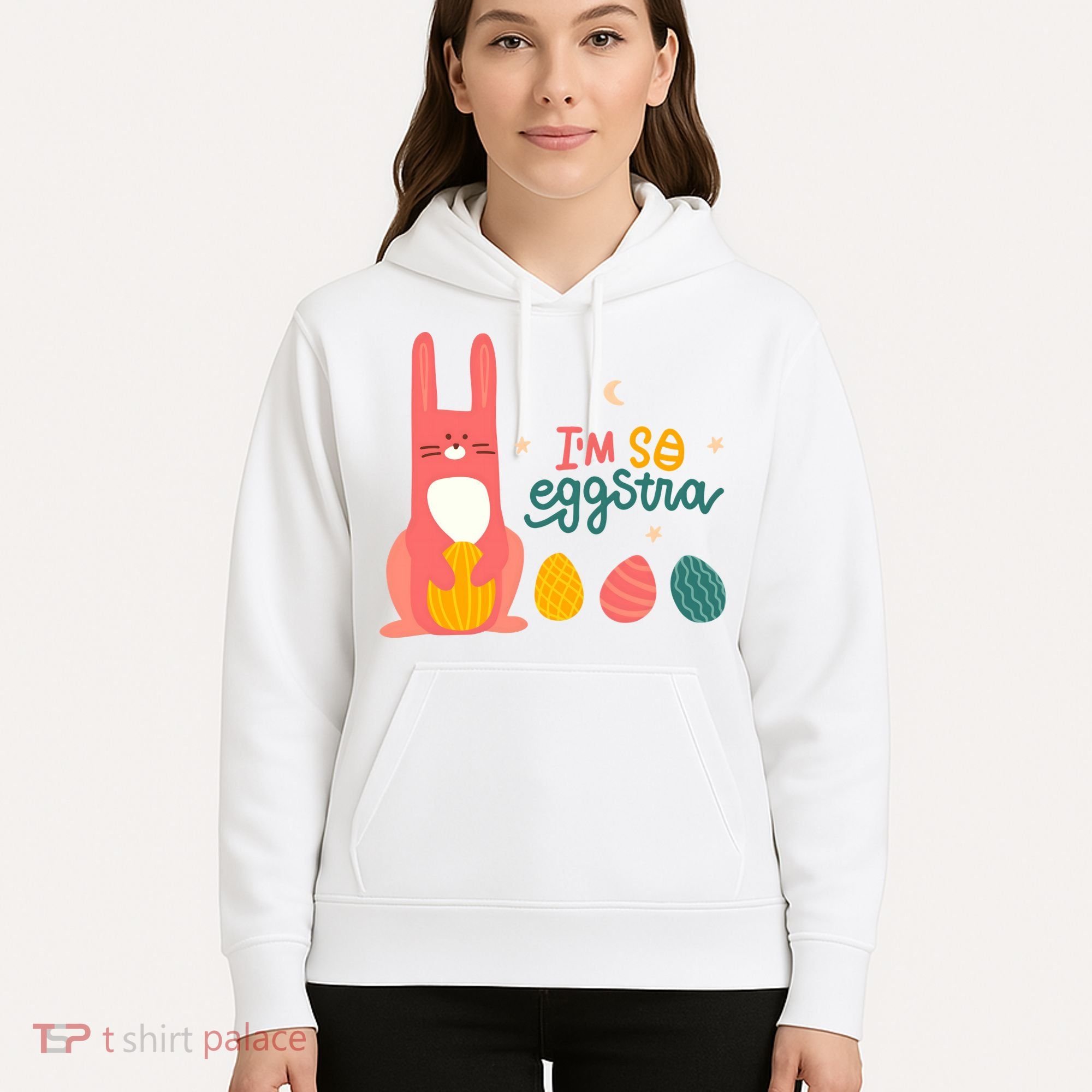 I'm So Eggstra Funny Extra Easter Holiday Hoodie