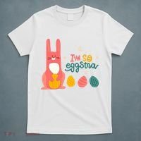 I'm So Eggstra Funny Extra Easter Holiday T-Shirt thumb 5