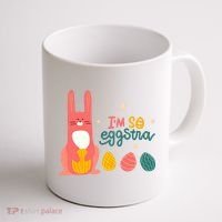I'm So Eggstra Funny Extra Easter Holiday Coffee Mug thumb 1
