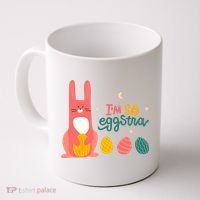 I'm So Eggstra Funny Extra Easter Holiday Coffee Mug thumb 0