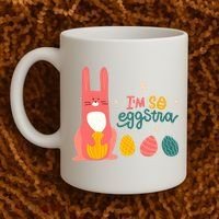 I'm So Eggstra Funny Extra Easter Holiday Coffee Mug thumb 2