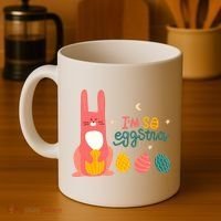 I'm So Eggstra Funny Extra Easter Holiday Coffee Mug thumb 4