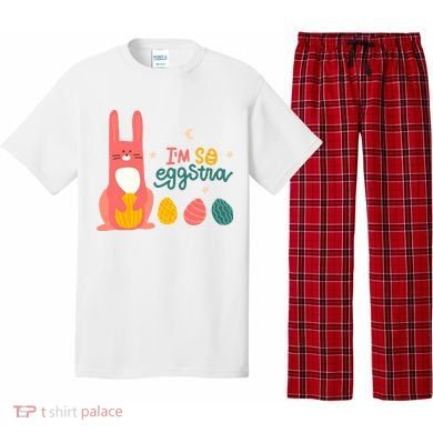 I'm So Eggstra Funny Extra Easter Holiday Pajama Set