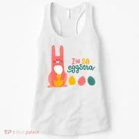 I'm So Eggstra Funny Extra Easter Holiday Women's Tank Top thumb 0