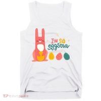I'm So Eggstra Funny Extra Easter Holiday Tank Top thumb 0