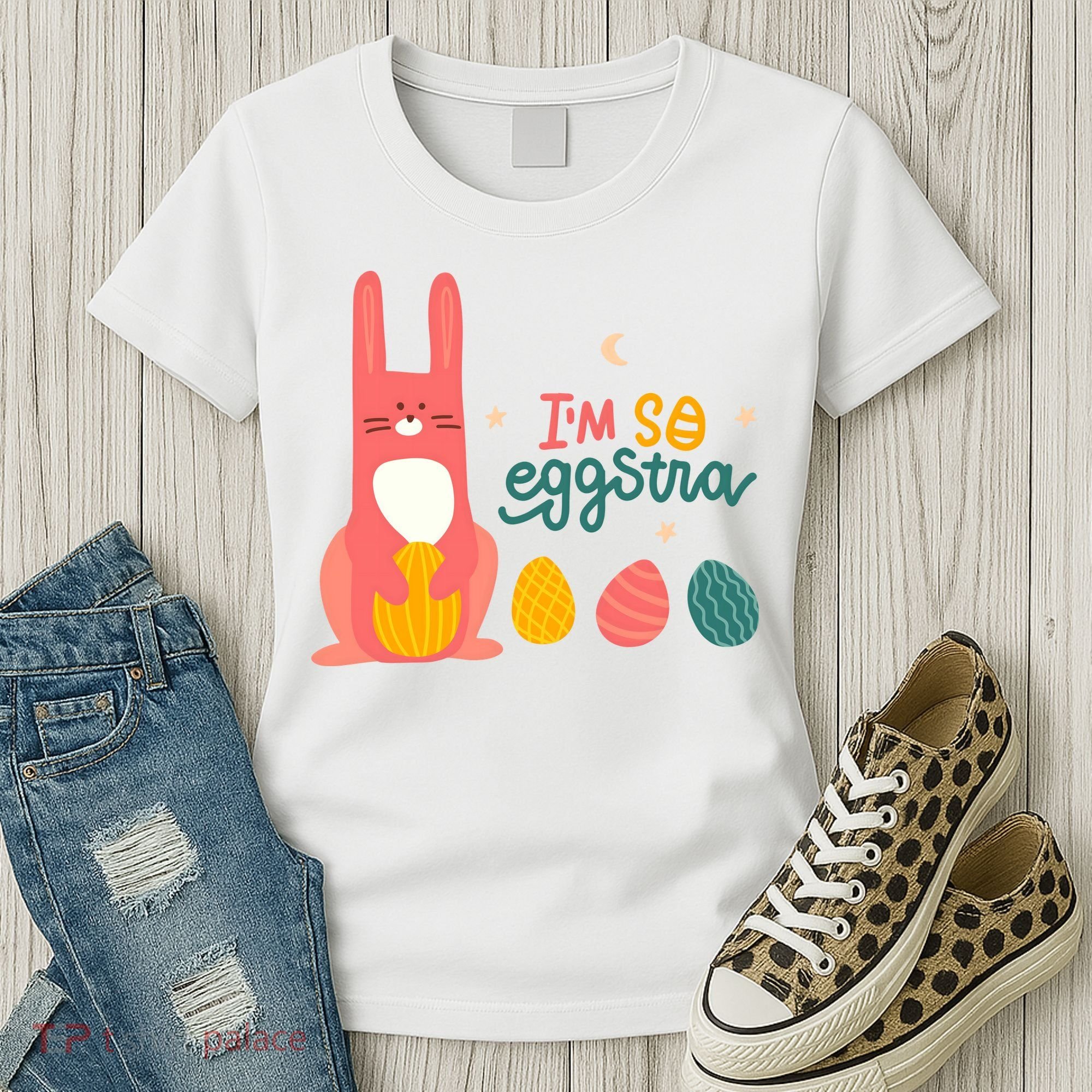 I'm So Eggstra Funny Extra Easter Holiday Women's T-Shirt