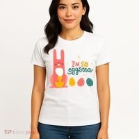 I'm So Eggstra Funny Extra Easter Holiday Women's T-Shirt thumb 4
