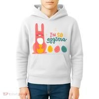 I'm So Eggstra Funny Extra Easter Holiday Kids Hoodie thumb 4
