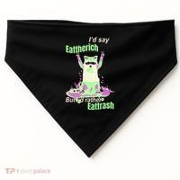 Id Say Eat The Rich But Id Rather Eat Trash USA-Made Doggie Bandana thumb 0