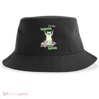 Id Say Eat The Rich But Id Rather Eat Trash Sustainable Bucket Hat thumb 0