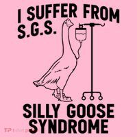 I Suffer From Silly Goose Syndrome Funny Goose Joke Humor Coaster thumb 2