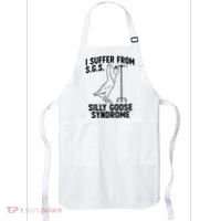 I Suffer From Silly Goose Syndrome Funny Goose Joke Humor Apron thumb 0