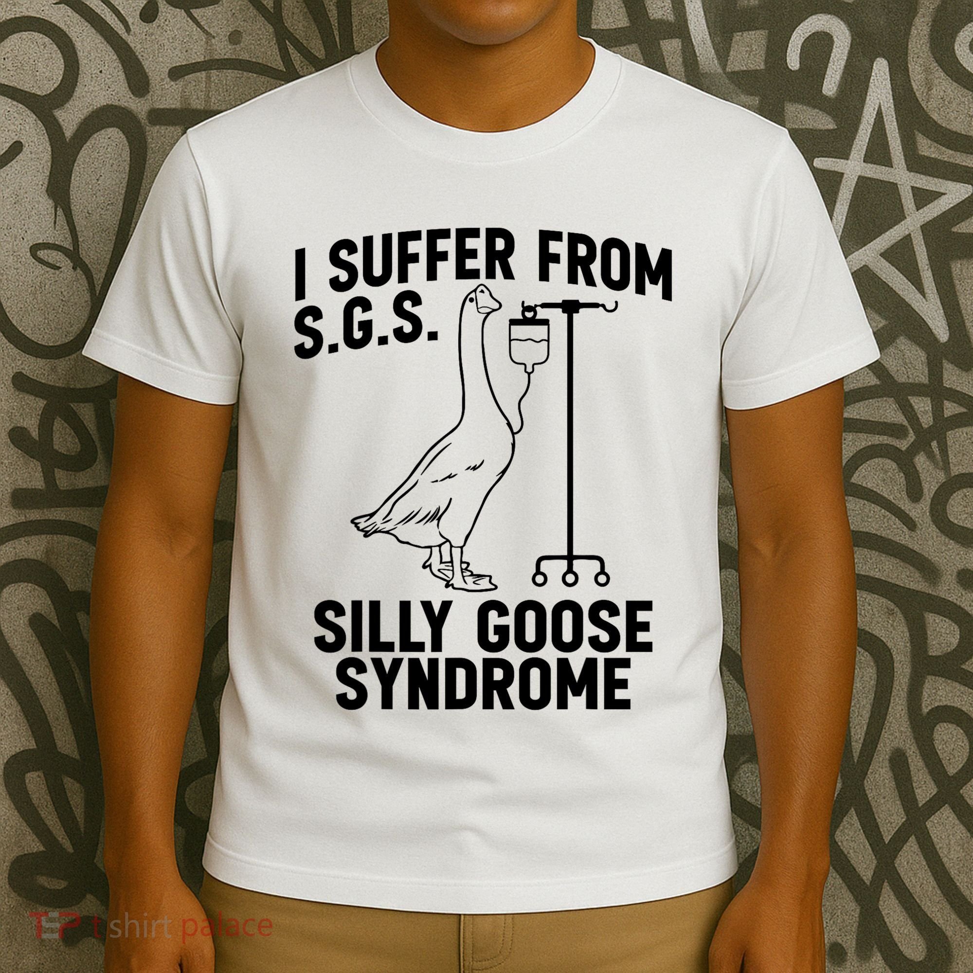 I Suffer From Silly Goose Syndrome Funny Goose Joke Humor T-Shirt