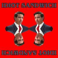 Idiot Sandwich Funny Ron DaSantis Politcal Santa Hat thumb 1